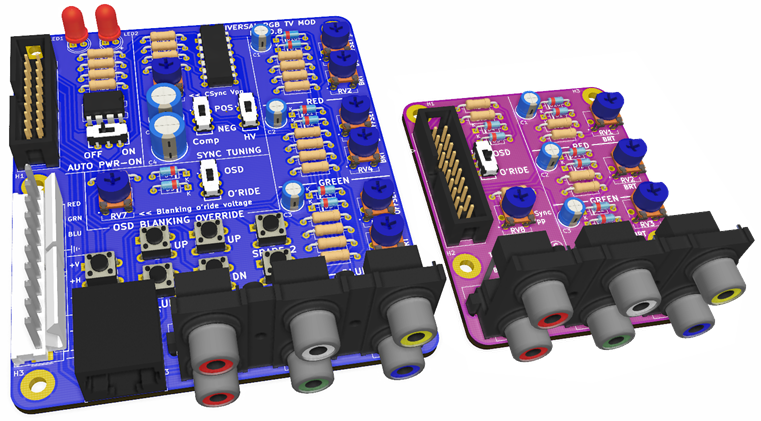 Universal RGB Mod Boards